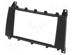 Radio mounting frame; Mercedes; 2 DIN; black