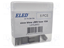 Fuse: fuse; 15A; automotive; 10.7mm; 10.7x7.7x17.5mm