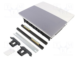 Enclosure: for modular components; IP40; plaster embedded; white