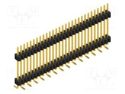 Connector: pin strips; pin header; male; PIN: 29; 1.27mm; SMT; 1x29