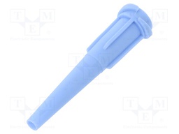 Needle: plastic; 1.25"; Size: 13; straight; 2mm; Body: light-blue