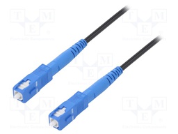 Fiber patch cord; both sides,SC/UPC; 50m; LSZH; black