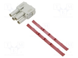 Heavy Duty Connector, MIXO Series, Insert, 4 Contacts, Receptacle