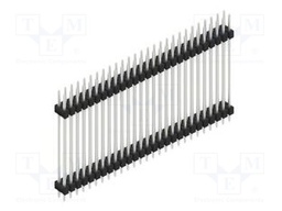Connector: pin strips; pin header; male; PIN: 54; 2.54mm; THT; 2x27