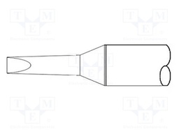 Tip; chisel; 2mm; 357°C; for soldering station