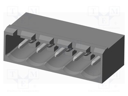 Connector: pluggable terminal block; socket; male; on PCBs