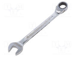 Wrench; combination spanner; 18mm; chromium plated steel