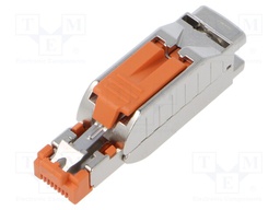 Plug; RJ45; PIN: 8; Cat: 5e; shielded; Layout: 8p8c; 22AWG; for cable