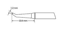 Tip; bent conical; 1.3mm; for soldering station; GT-HP-T6C