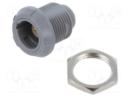 Connector: circular; Series: P; plug; female; soldering; PIN: 2; 10A