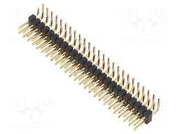 Connector: pin strips; pin header; male; PIN: 50; 2.54mm; THT; 2x25