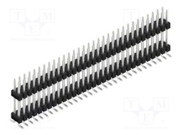 Connector: pin strips; pin header; male; PIN: 62; 2.54mm; SMT; 2x31