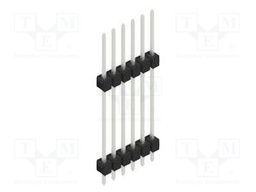 Connector: pin strips; pin header; male; PIN: 6; 2.54mm; THT; 1x6