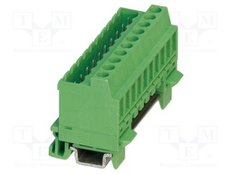 DIN rail connector, nominal cross section: 2.5 mm?, color: g