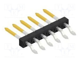 Connector: pin strips; pin header; male; PIN: 6; 2mm; SMT; 1x6; 100V