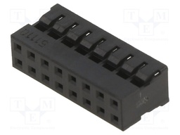 2mm MGrid WtB Rec Crp Hsg PBT Blk 16Ckt