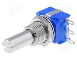 Potentiometer: shaft; single turn; 1kΩ; 1W; ±10%; 6.35mm; linear