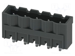 PCB headers, nominal cross section: 2.5 mm?, color: black, n