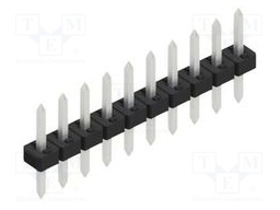 Connector: pin strips; pin header; male; PIN: 10; 2mm; THT; 1x10