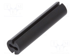 Spacer sleeve; LED; Øout: 4.8mm; ØLED: 3mm; L: 22mm; black; UL94V-0