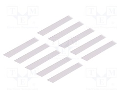 Cover for LED profiles; white; 2m; Kind of shutter: E; slide