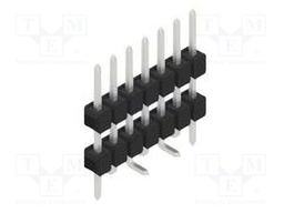Connector: pin strips; pin header; male; PIN: 7; 2.54mm; SMT; 1x7
