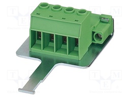 PCB connector, nominal cross section: 16 mm?, color: green,
