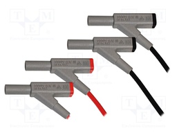 Set of test leads; Inom: 16A; Len: 0.95m; insulated; Quan: 2pcs.