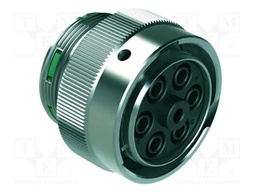 Connector: circular; plug; female; 630V; PIN: 7; IP67; straight; zinc