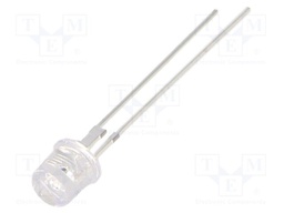 LED; blue; 5mm; 4200÷5800mcd; 140°; Front: flat; 3.2÷3.6VDC; round