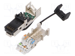 Plug; RJ45; PIN: 8; Cat: 6a,Class EA; shielded; gold-plated; IP20