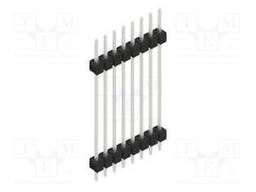 Connector: pin strips; pin header; male; PIN: 8; 2.54mm; THT; 1x8