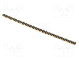 Socket; pin strips; female; PIN: 50; turned contacts; straight