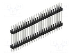 Connector: pin strips; pin header; male; PIN: 56; 1.27mm; THT; 2x28