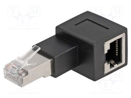 Cat: 6a; RJ45 socket,RJ45 right angled plug; Transition: adapter