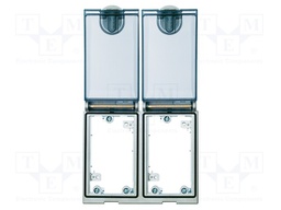 Double Frame, Ni plated, plastic cover