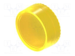 Actuator lens; OptoHiT; yellow; plastic; Ø23.7mm
