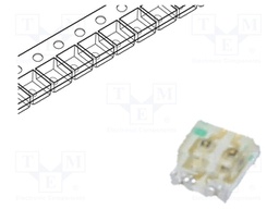 LED; SMD; 0605; yellow/green; 1.25x1.6x0.65mm; 120°; 20mA