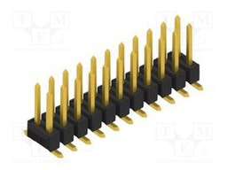 Connector: pin strips; pin header; male; PIN: 22; 2.54mm; SMT; 2x11