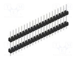 Connector: pin strips; pin header; male; PIN: 21; 2.54mm; THT; 1x21