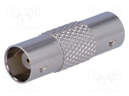 Coupler; BNC socket x2; straight; 50Ω; polymethylpentene (PMP)