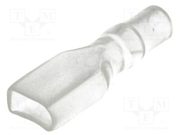 Terminals cover; straight; for push-on 6.3mm connectors