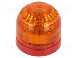 Signaller: lighting-sound; 17÷60VDC; siren,blinking light; LED