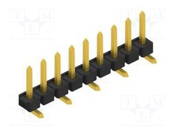 Connector: pin strips; pin header; male; PIN: 9; 2.54mm; SMT; 1x9