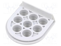 Multigate grommet; Holes no: 8; 25pcs; 13mm