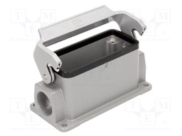 Enclosure: for Han connectors; Han HMC; size 16B; with latch