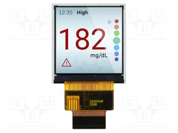 Display: TFT; 1.5"; 240x240; Illumin: LED; Dim: 32.52x35.32x2.25mm