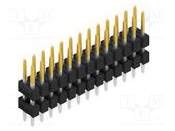 Connector: pin strips; pin header; male; PIN: 26; 2.54mm; THT; 2x13