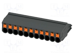 PCB connector, nominal cross section: 4 mm2, color: black, n