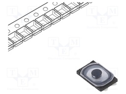 Push-button; SPST; Pos: 2; 0.02A/15VDC; SMD; none; OFF-(ON); 500mΩ